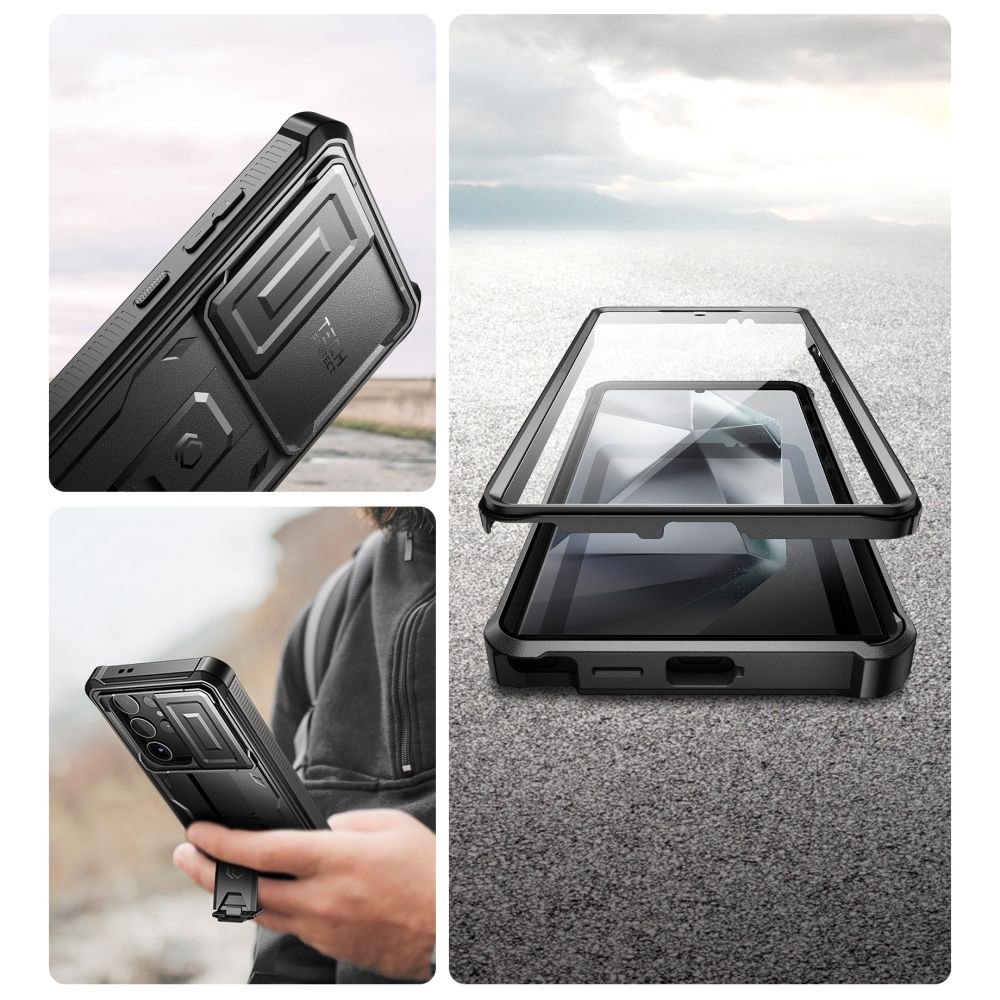 COUVERCLE TECH-PROTECT KEVLAR CAM+ GALAXY S24 ULTRA NOIR