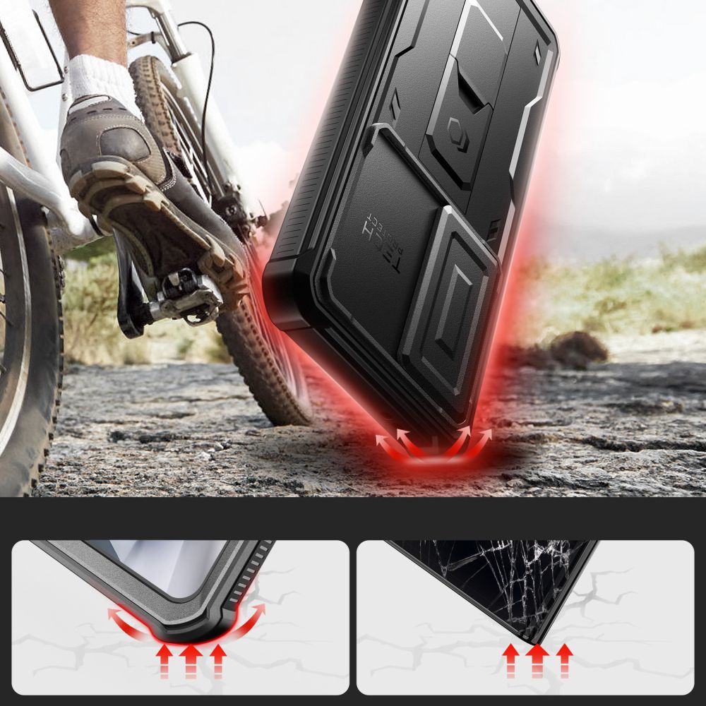 COUVERCLE TECH-PROTECT KEVLAR CAM+ GALAXY S24 ULTRA NOIR