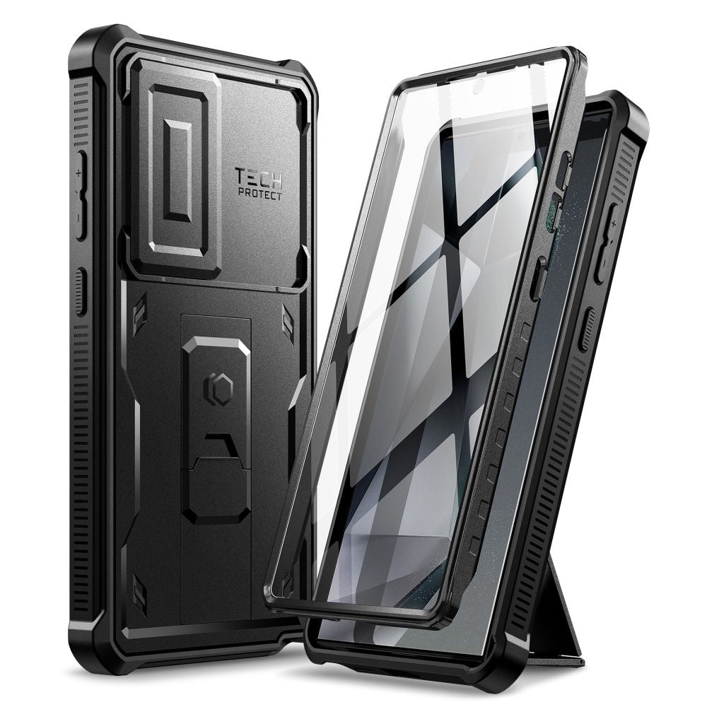 COUVERCLE TECH-PROTECT KEVLAR CAM+ GALAXY S24 ULTRA NOIR