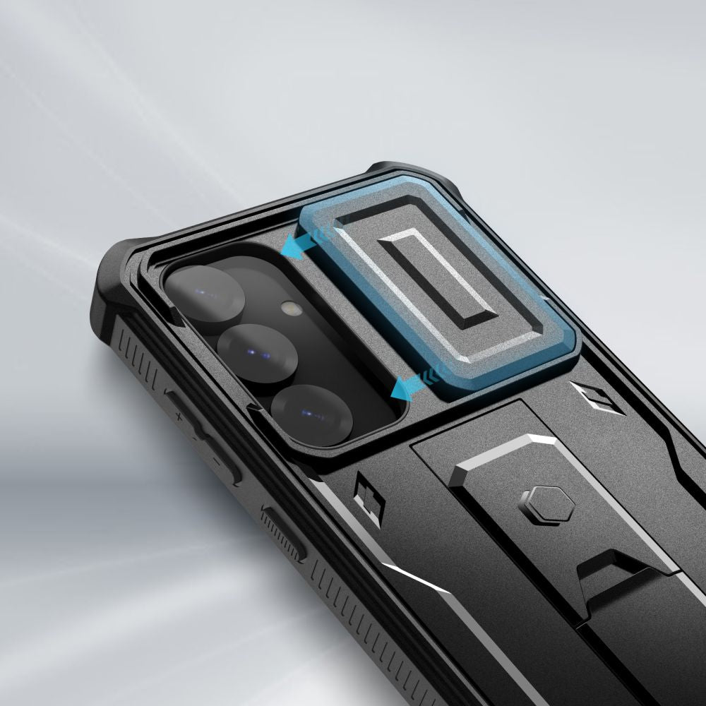 COUVERCLE TECH-PROTECT KEVLAR CAM+ GALAXY S25+ PLUS NOIR