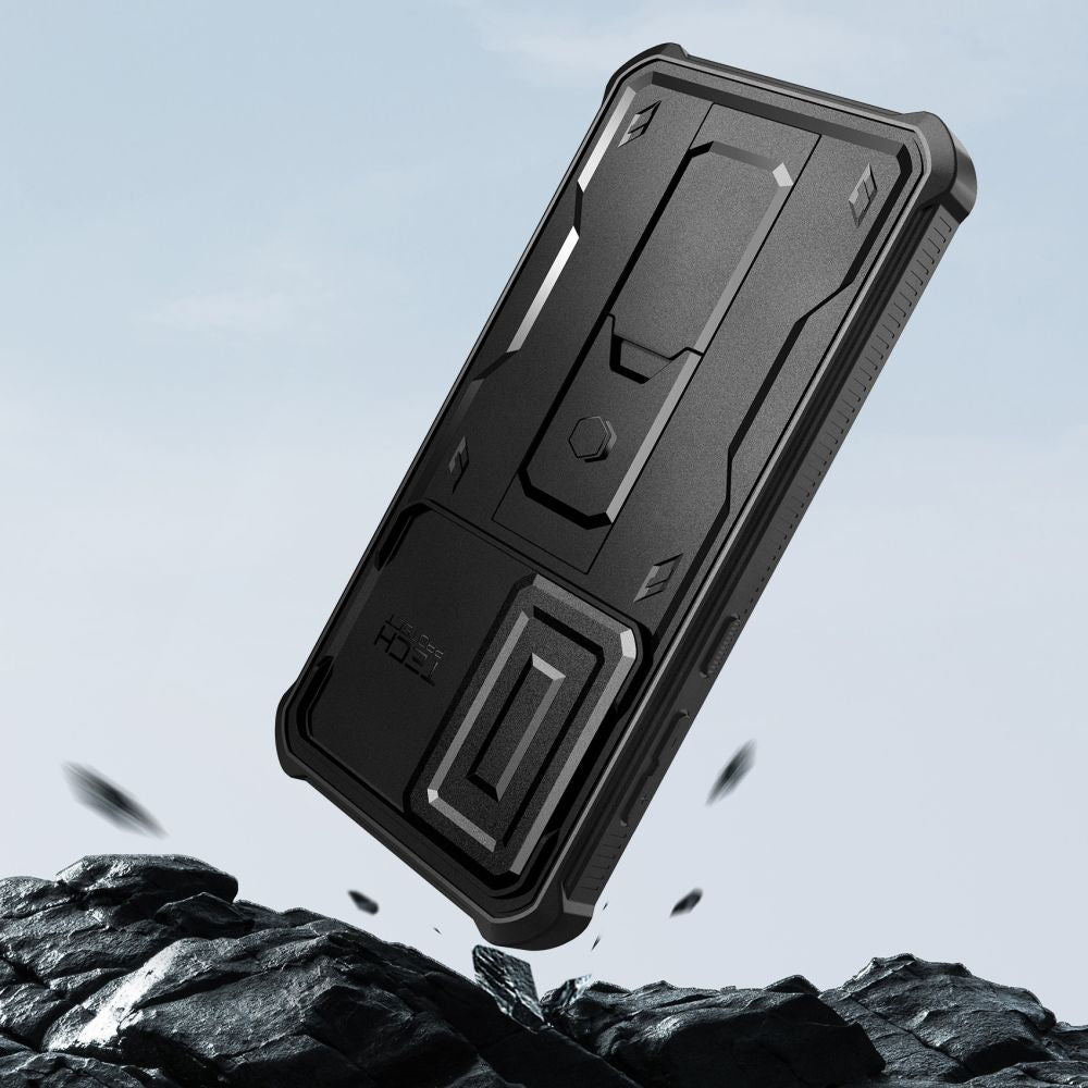 COUVERCLE TECH-PROTECT KEVLAR CAM+ GALAXY S25+ PLUS NOIR