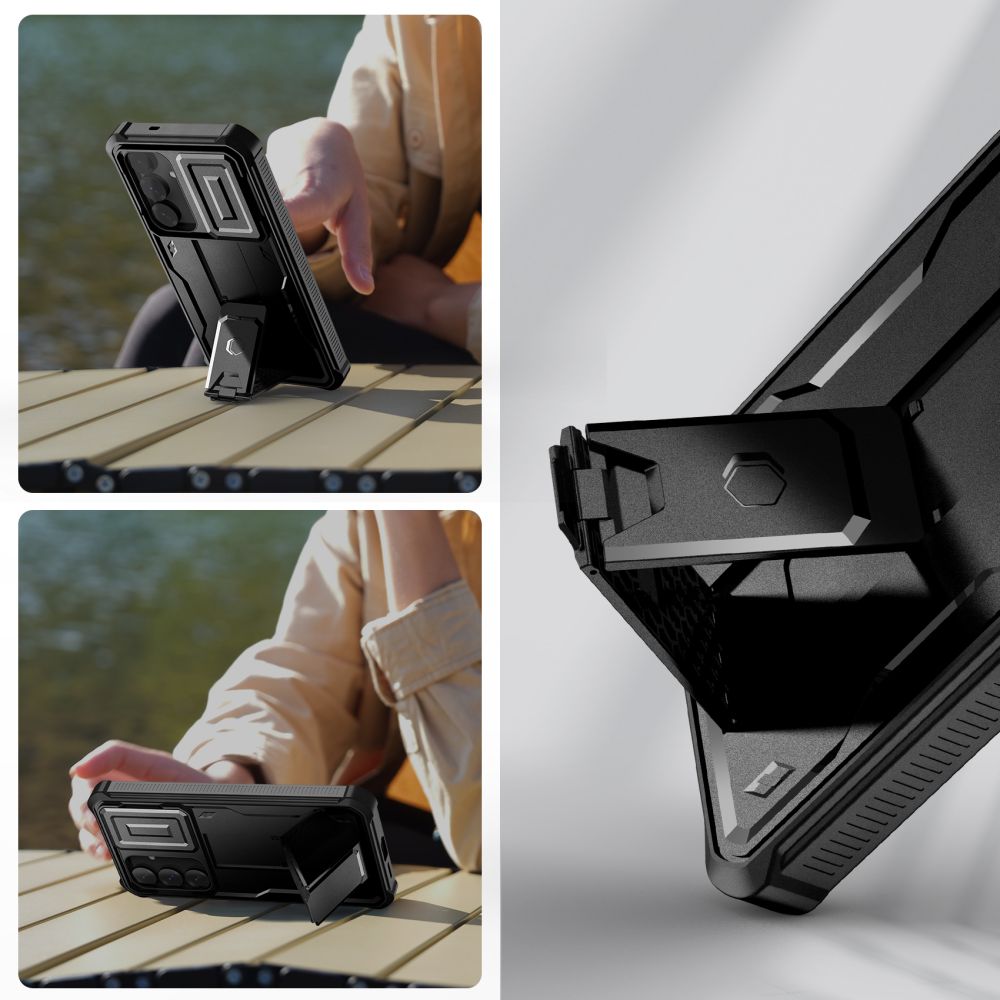 COUVERCLE TECH-PROTECT KEVLAR CAM+ GALAXY S25+ PLUS NOIR