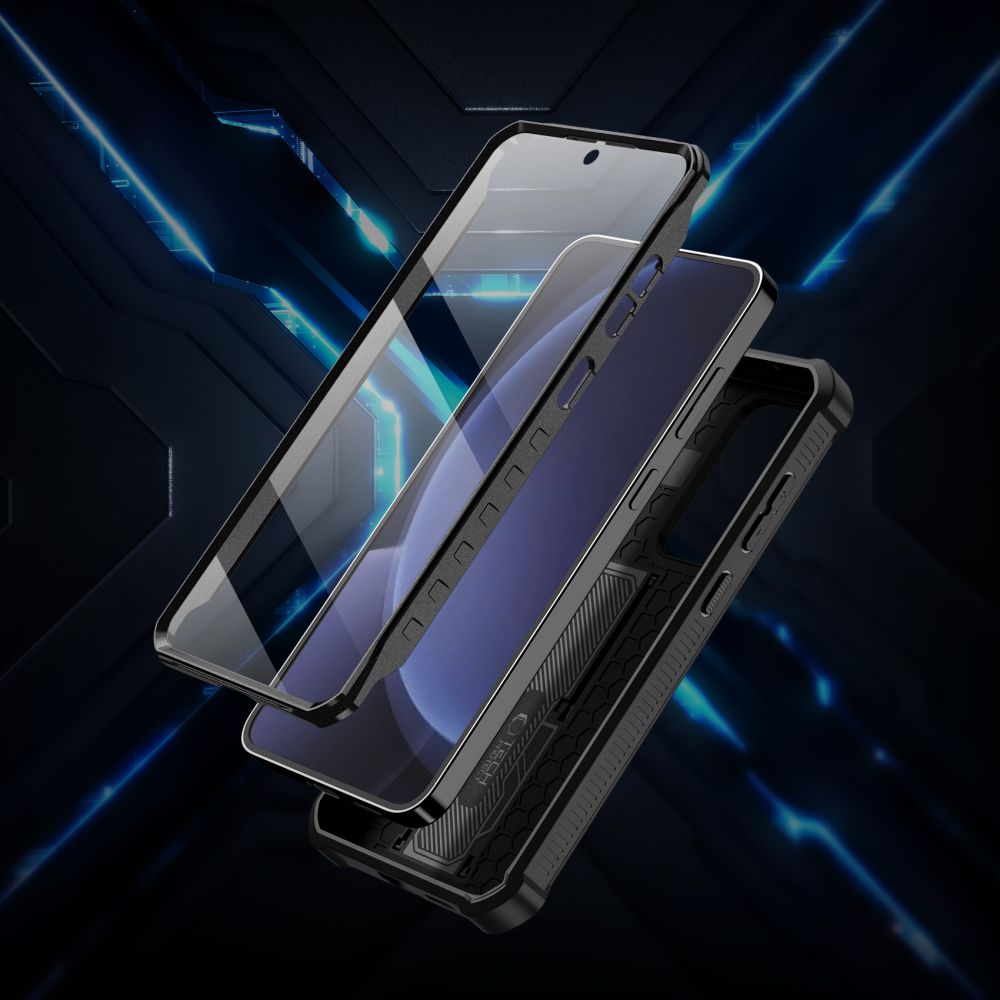 COUVERCLE TECH-PROTECT KEVLAR CAM+ GALAXY S25+ PLUS NOIR