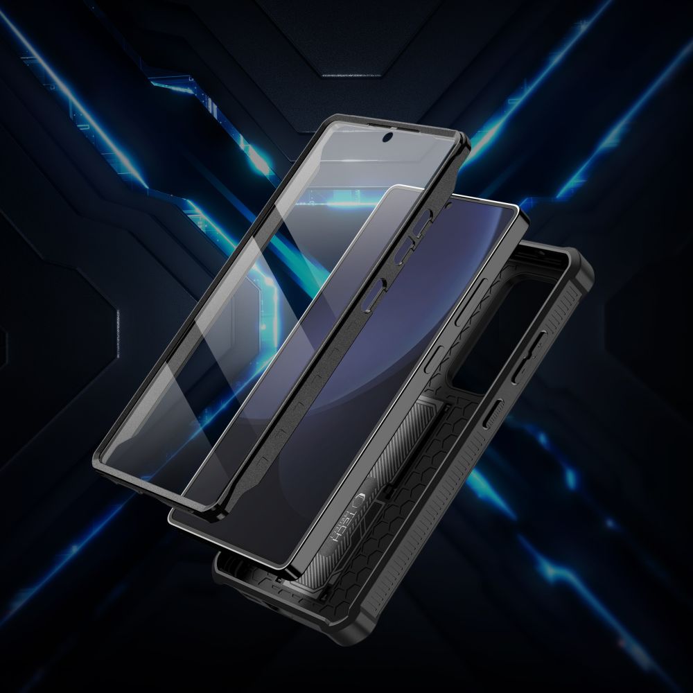 COUVERTURE TECH-PROTECT KEVLAR CAM+ GALAXY S25 ULTRA NOIR