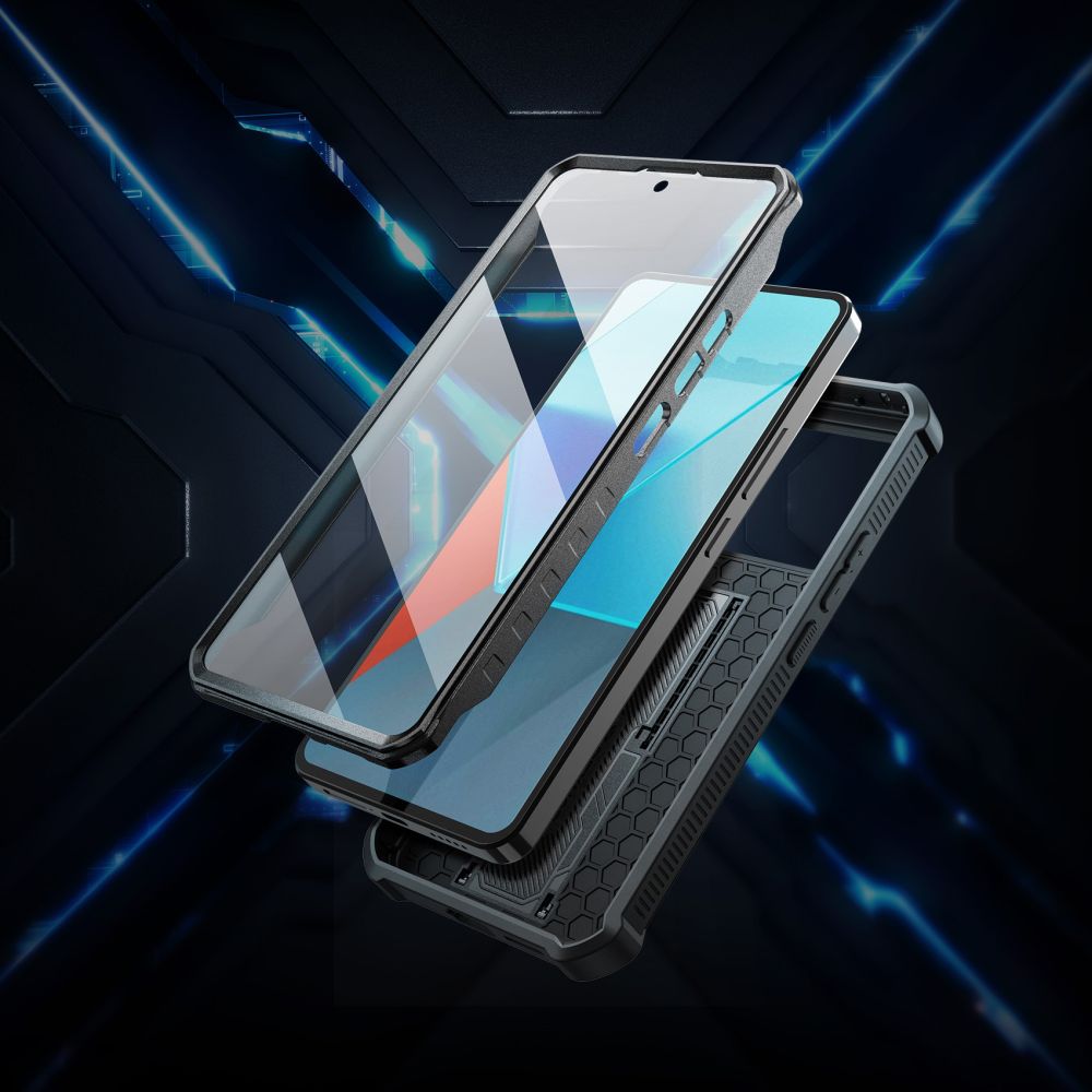 COUVERCLE TECH-PROTECT KEVLAR CAM+ XIAOMI REDMI NOTE 13 PRO 5G / POCO X6 5G NOIR