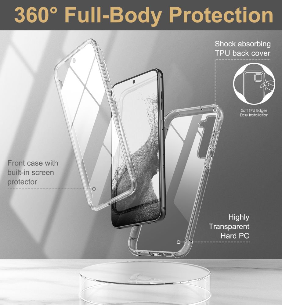 TECH-PROTECT KEVLAR GALAXY S23+ PLUS TRANSPARENT
