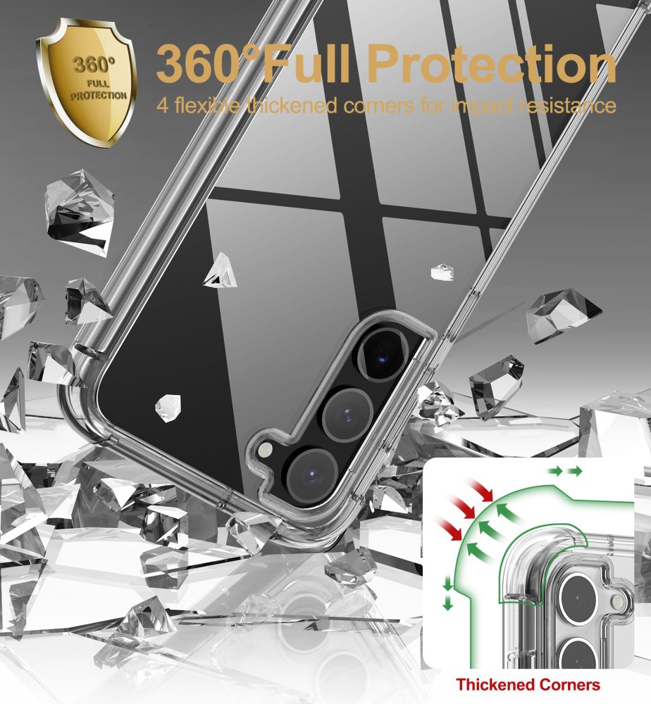 TECH-PROTECT KEVLAR GALAXY S23+ PLUS TRANSPARENT