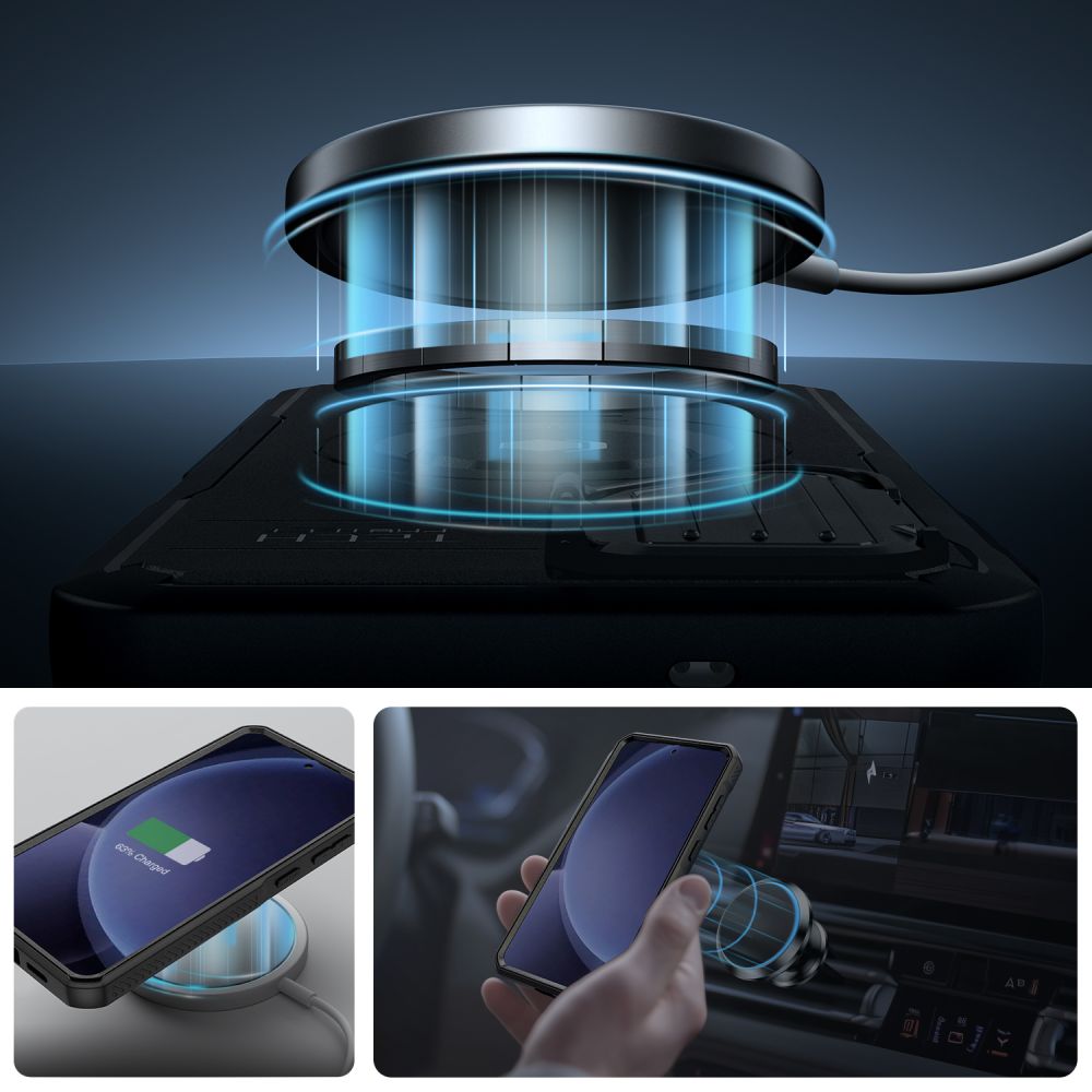 COUVERCLE TECH-PROTECT KEVLAR MAGSAFE+ GALAXY S25+ PLUS NOIR