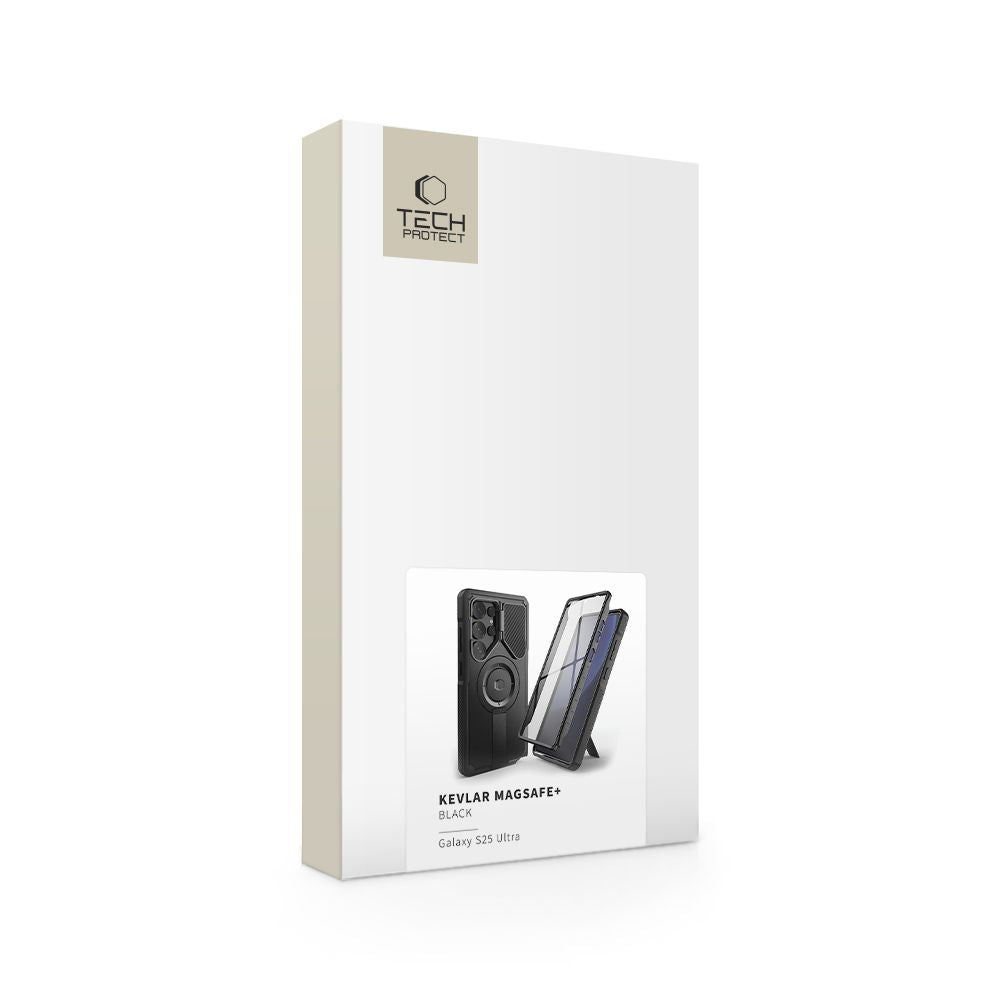 COUVERTURE TECH-PROTECT KEVLAR MAGSAFE+ GALAXY S25 ULTRA NOIR