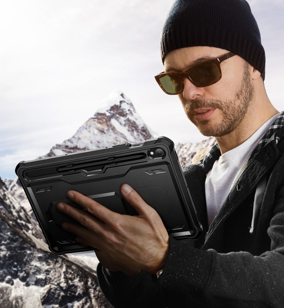 COUVERTURE / ÉTUI POUR SAMSUNG GALAXY TAB S9 11.0 X710 / X716B TECH-PROTECT KEVLAR PRO NOIR