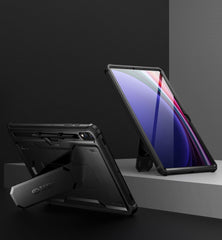 COUVERTURE / ÉTUI POUR SAMSUNG GALAXY TAB S9+ PLUS 12.4 X810 / X816B TECH-PROTECT KEVLAR PRO NOIR