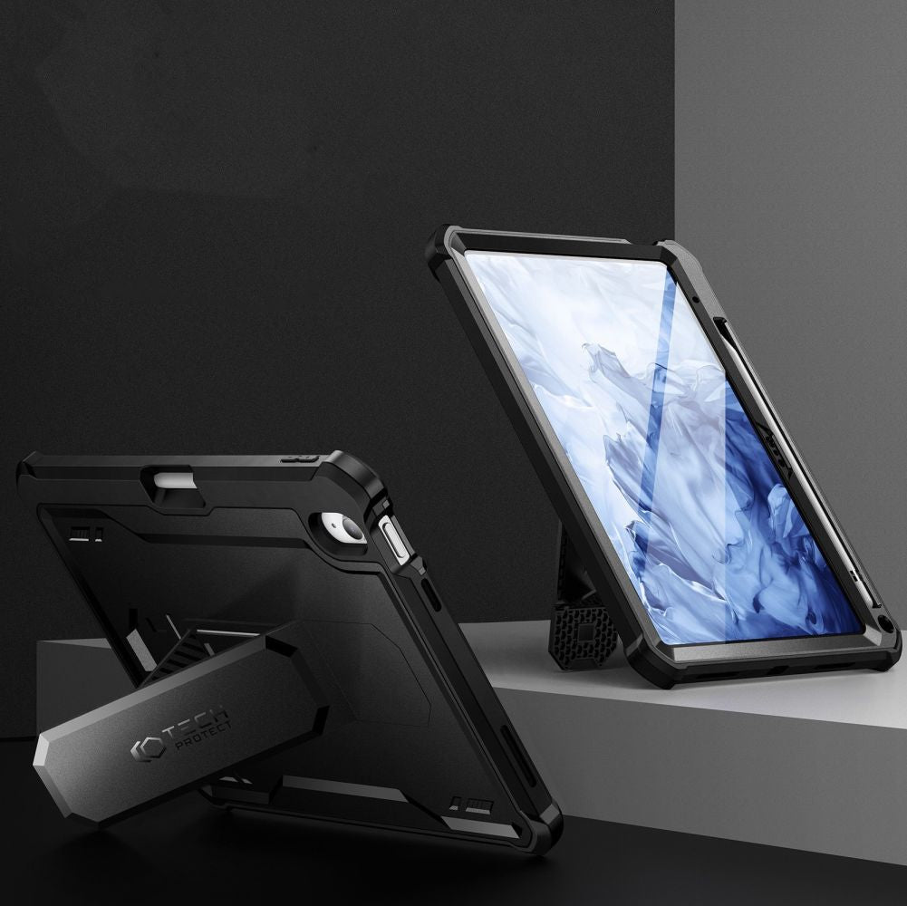 COUVERTURE / ÉTUI POUR IPAD 10,9” 10 / 2022 / 11” 11 / 2025 TECH-PROTECT KEVLAR PRO NOIR