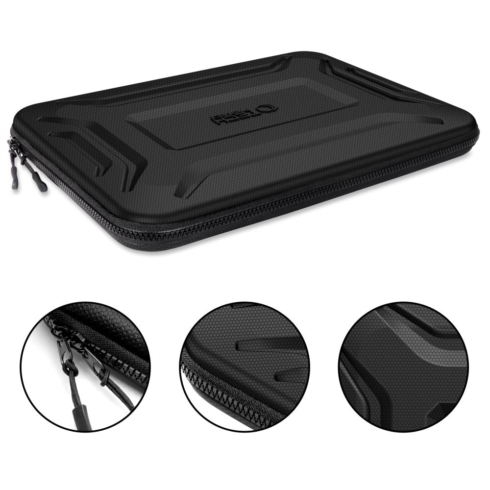 COQUE RÉSISTANTE TECH-PROTECT KEVLAR POUR ORDINATEUR PORTABLE 13-14 NOIR