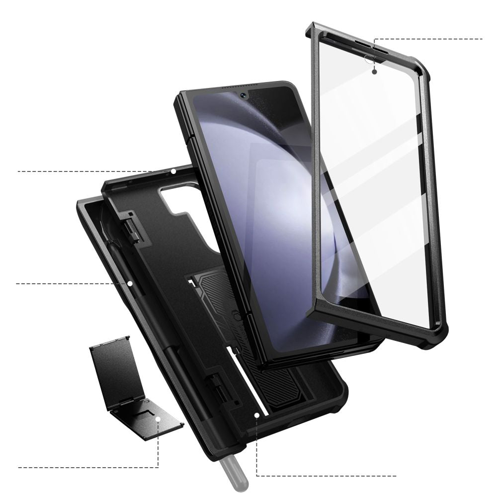 COUVERTURE TECH-PROTECT KEVLAR PRO PEN GALAXY Z FOLD 5 NOIR