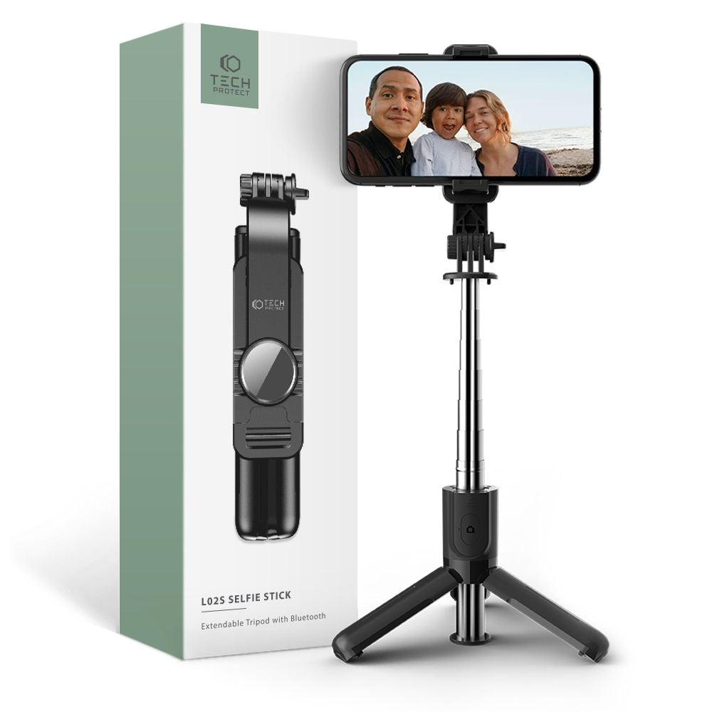BÂTON SELFIE TECH-PROTECT L02S TRÉPIED SELFIE SANS FIL NOIR