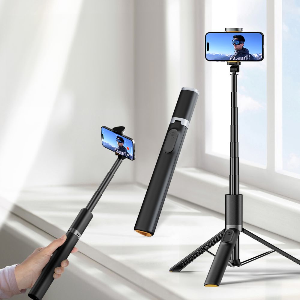 BÂTON SELFIE TECH-PROTECT L08S TRÉPIED SELFIE BLUETOOTH NOIR