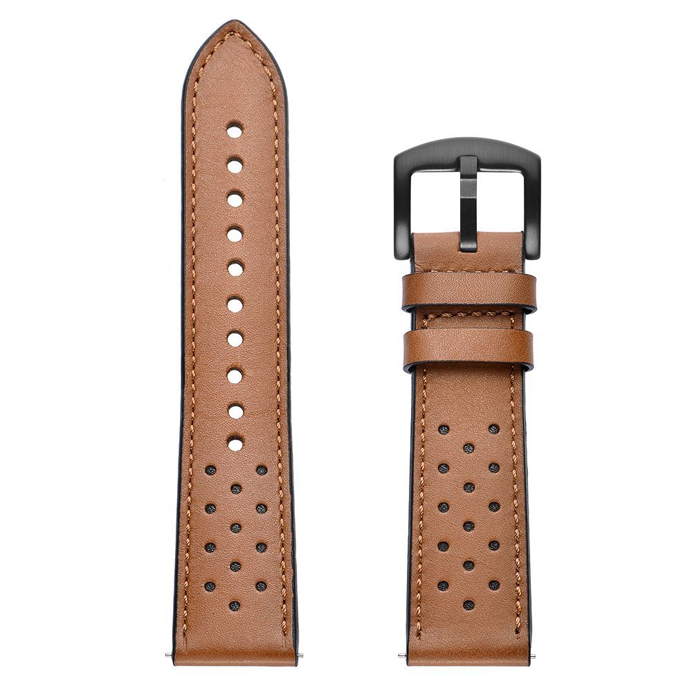 BRACELET HEYBAND EN CUIR POUR SAMSUNG GALAXY WATCH 4 / 5 / 5 PRO / 6 / 7 / FE MARRON