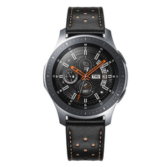 BRACELET HEYBAND EN CUIR POUR SAMSUNG GALAXY WATCH 46MM NOIR