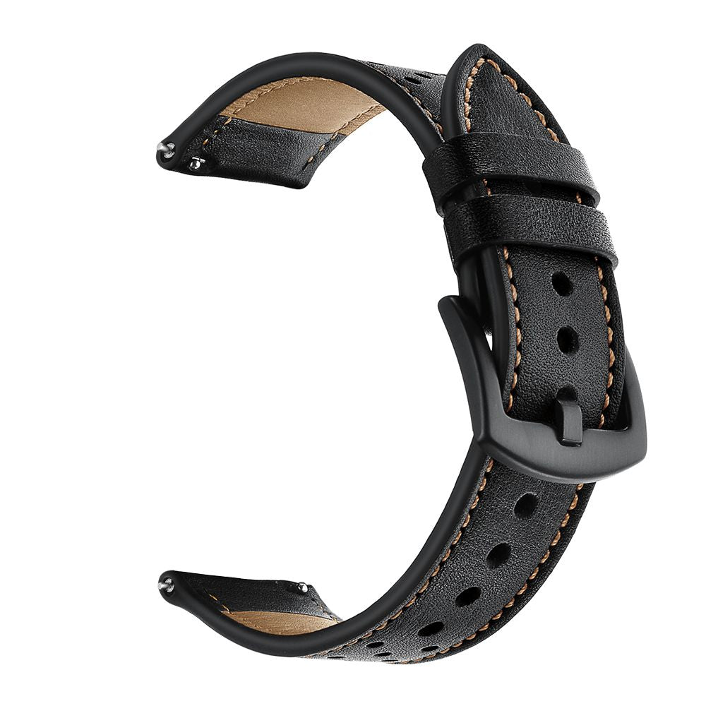 BRACELET HEYBAND EN CUIR POUR SAMSUNG GALAXY WATCH 46MM NOIR