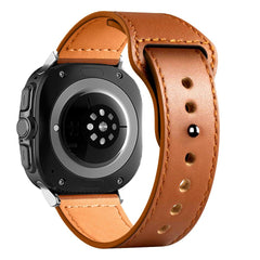 BRACELET TECH-PROTECT LEATHERFIT SAMSUNG GALAXY WATCH ULTRA (47 MM) MARRON