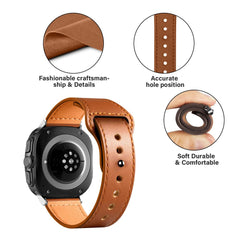BRACELET TECH-PROTECT LEATHERFIT SAMSUNG GALAXY WATCH ULTRA (47 MM) MARRON