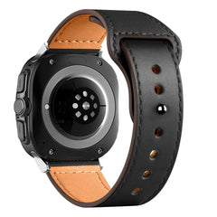 TECH-PROTECT LEATHERFIT SAMSUNG GALAXY WATCH ULTRA (47MM) NOIR
