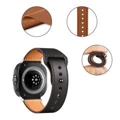 TECH-PROTECT LEATHERFIT SAMSUNG GALAXY WATCH ULTRA (47MM) NOIR