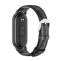 BRACELET EN CUIR POUR XIAOMI MI BAND 8 / 9 / NFC HEYBAND LEATHERFIT NOIR