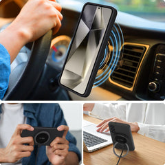 COUVERTURE TECH-PROTECT LIQUID SILICONE MAGSAFE GALAXY S25 NOIR