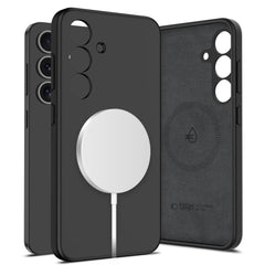 COUVERTURE TECH-PROTECT LIQUID SILICONE MAGSAFE GALAXY S25 NOIR