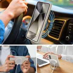COUVERTURE TECH-PROTECT LIQUID SILICONE MAGSAFE GALAXY S25 COSMIC LATTE