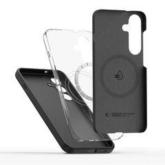 COUVERTURE TECH-PROTECT LIQUID SILICONE MAGSAFE GALAXY S25+ PLUS NOIR
