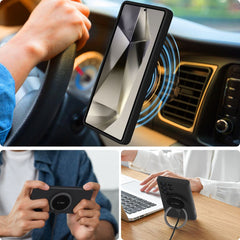 COUVERTURE TECH-PROTECT LIQUID SILICONE MAGSAFE GALAXY S25 ULTRA NOIR