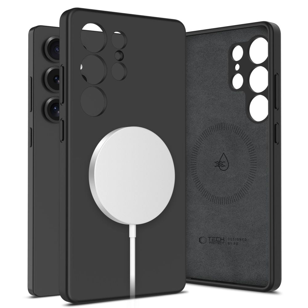 COUVERTURE TECH-PROTECT LIQUID SILICONE MAGSAFE GALAXY S25 ULTRA NOIR