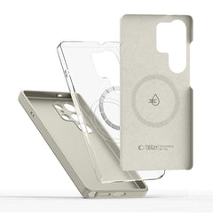 COUVERTURE TECH-PROTECT LIQUID SILICONE MAGSAFE GALAXY S25 ULTRA COSMIC LATTE