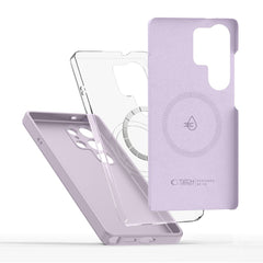 COUVERTURE TECH-PROTECT LIQUID SILICONE MAGSAFE GALAXY S25 ULTRA MAUVE