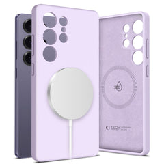 COUVERTURE TECH-PROTECT LIQUID SILICONE MAGSAFE GALAXY S25 ULTRA MAUVE