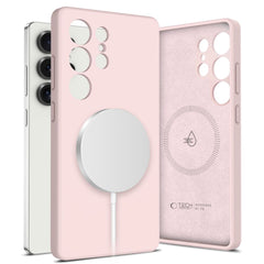 COUVERTURE TECH-PROTECT LIQUID SILICONE MAGSAFE GALAXY S25 ULTRA PERLE PINK