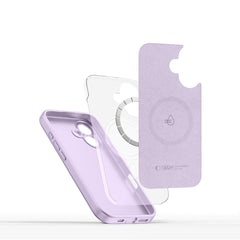 COUVERTURE TECH-PROTECT LIQUID SILICONE MAGSAFE IPHONE 16 MAUVE