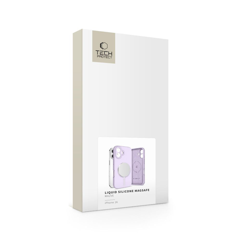 COUVERTURE TECH-PROTECT LIQUID SILICONE MAGSAFE IPHONE 16 MAUVE