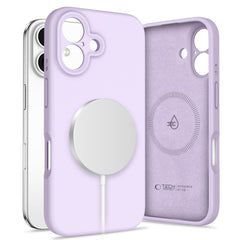 COUVERTURE TECH-PROTECT LIQUID SILICONE MAGSAFE IPHONE 16 MAUVE