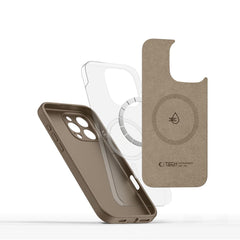 COQUE TECH-PROTECT LIQUID SILICONE MAGSAFE IPHONE 16 PRO MAX MARRON CHOCOLAT