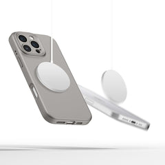 COUVERTURE TECH-PROTECT LIQUID SILICONE MAGSAFE IPHONE 16 PRO GRIS PIERRE