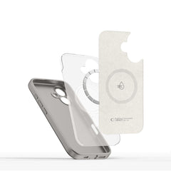 COUVERTURE TECH-PROTECT LIQUID SILICONE MAGSAFE IPHONE 16 GRIS PIERRE