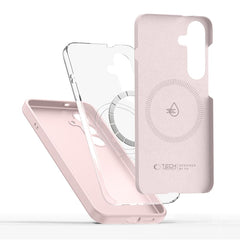 COUVERTURE TECH-PROTECT LIQUID SILICONE MAGSAFE IPHONE 16E PERLE ROSE