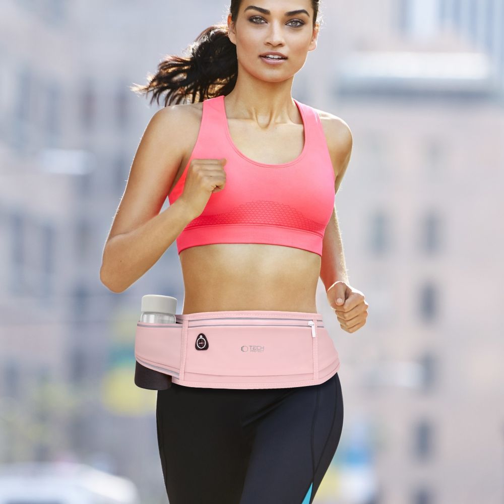 TECH-PROTECT M3 SAC DE CEINTURE UNIVERSEL SPORT ROSE POUSSIÈRE
