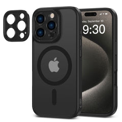 COQUE POUR IPHONE 16 PRO TECH-PROTECT MAGCAM MAGSAFE NOIR MAT