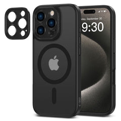 COQUE POUR IPHONE 16 PRO MAX TECH-PROTECT MAGCAM MAGSAFE NOIR MAT