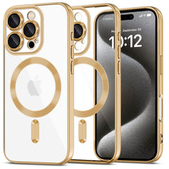 COQUE POUR IPHONE 16 PRO MAX TECH-PROTECT MAGFLEX MAGSAFE BRILLANT OR