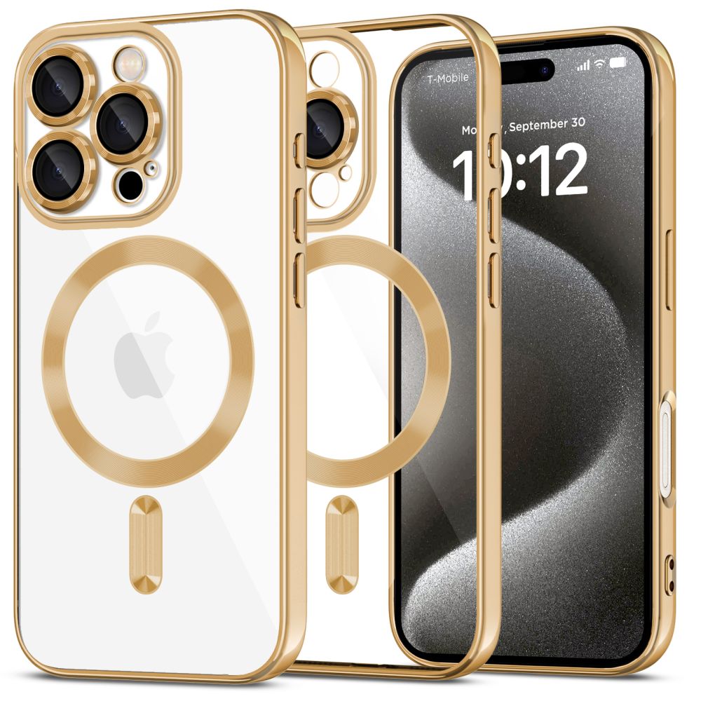 COQUE POUR IPHONE 16 PRO TECH-PROTECT MAGFLEX MAGSAFE OR BRILLANT
